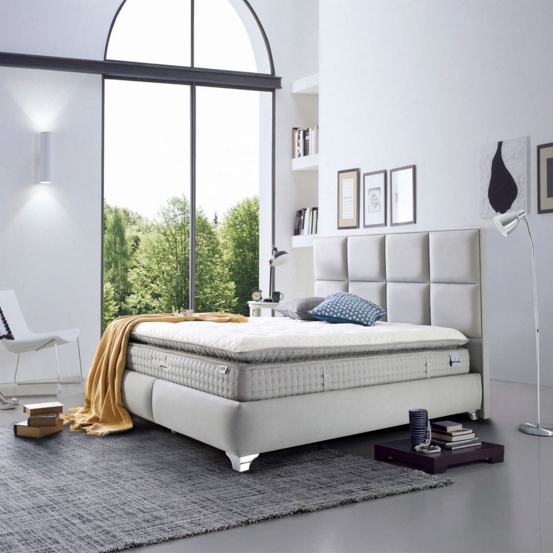 מיטה זוגית עם ארגז מצעים דגם נובה+פליין