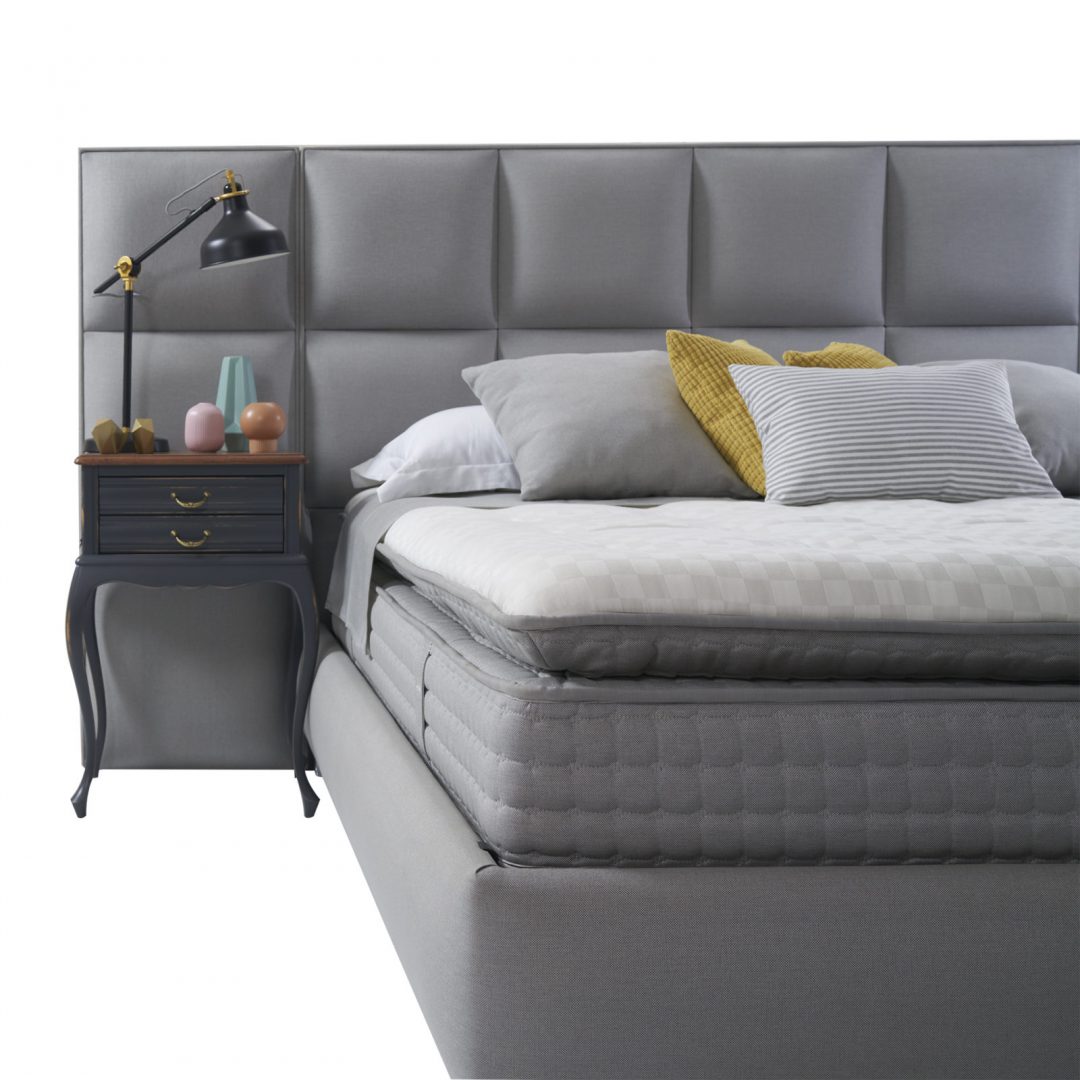 מיטה זוגית עם ארגז מצעים דגם נובה+פליין קאנטלי