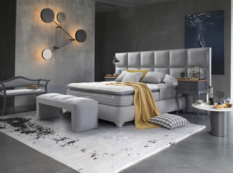 מיטה זוגית עם ארגז מצעים דגם נובה+פליין קאנטלי