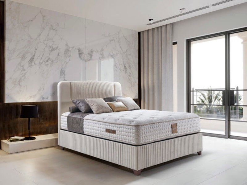 מיטה זוגית עם ארגז מצעים דגם פלטו+סנדרה