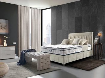 מיטה מעוצבת בסגנון מודרני
