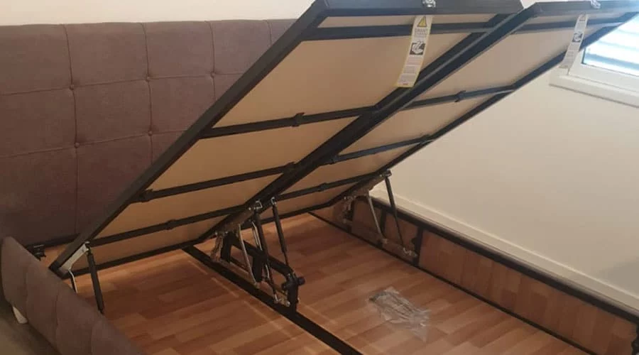 בסיס מיטה זוגית עם ארגז
