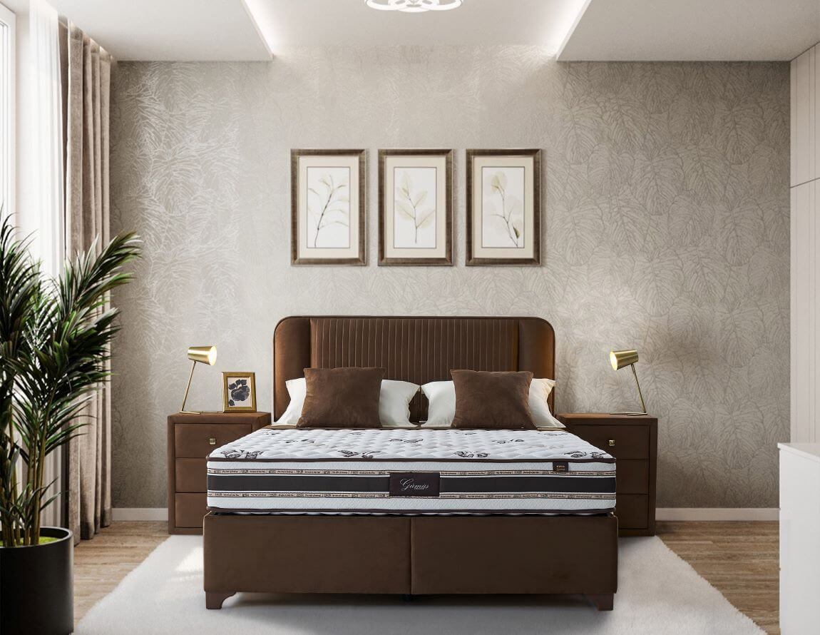 מיטה זוגית עם ארגז מצעים דגם פלטו+מרידיאן