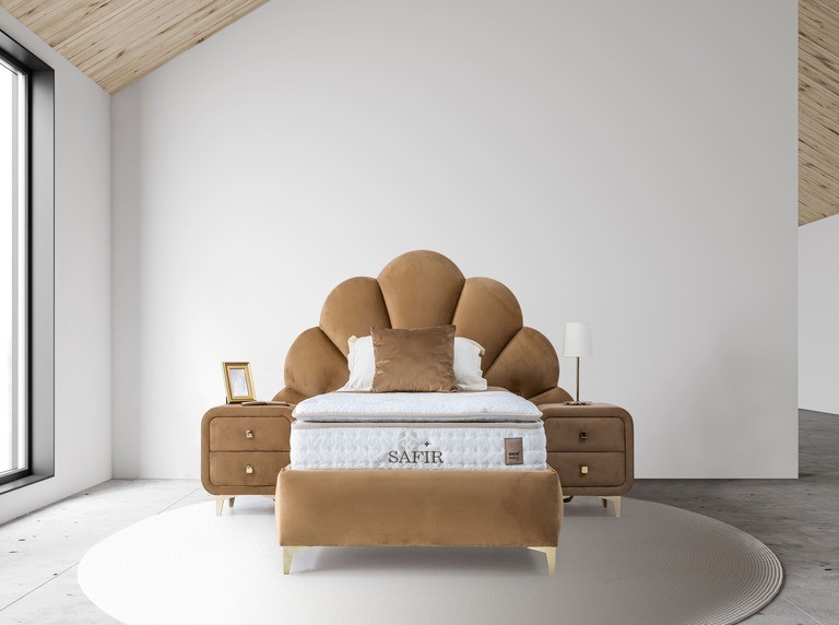 מיטה מעוצבת עם ארגז מצעים דגם נובה+מידי
